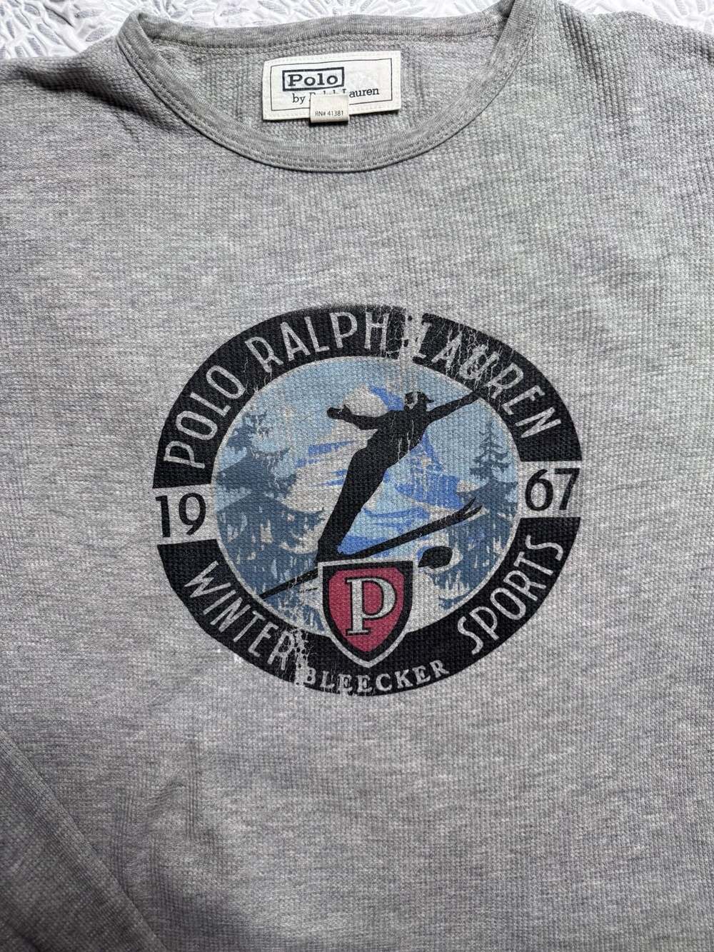 Polo Ralph Lauren Winter Sports Bleecker Graphic Thermal Long Sleeve Men’s L